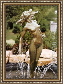 Hart Framed Paintings - Chanson [detail] by Frederick Hart